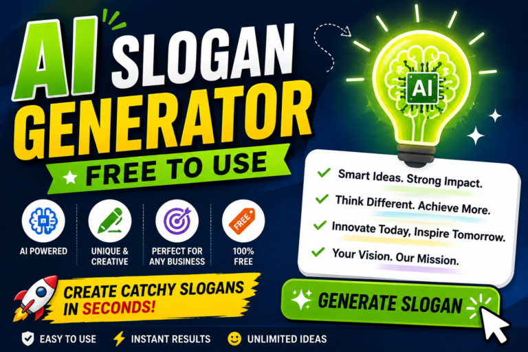 AI Slogan Generator Free To Use