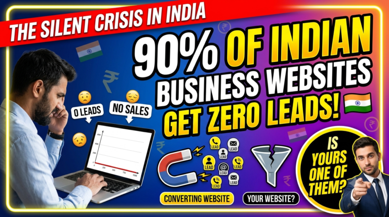 90% of Business Websites in India Get ZERO Leads. Is Yours One of Them