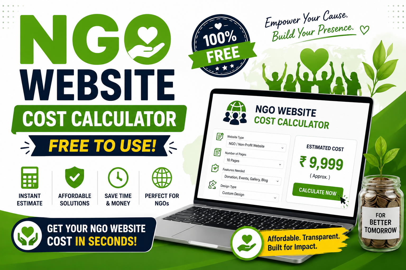 NGO Website Cost Calculator Free