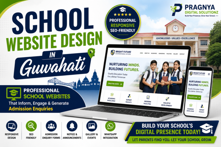 School Website Design in Guwahati – Professional, Responsive & SEO-Friendly School Websites