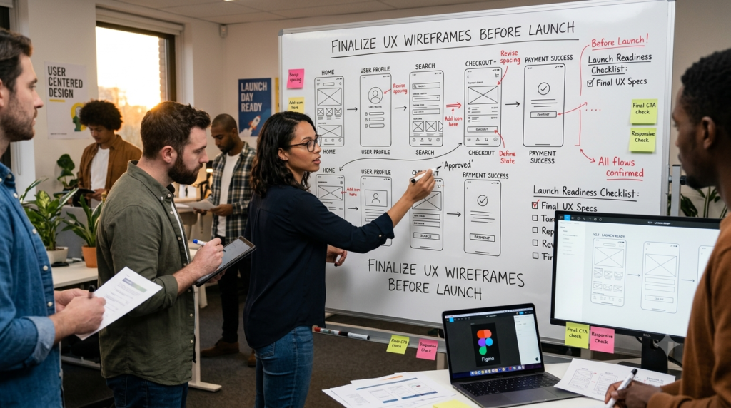 Finalize UX Wireframes Before Launch